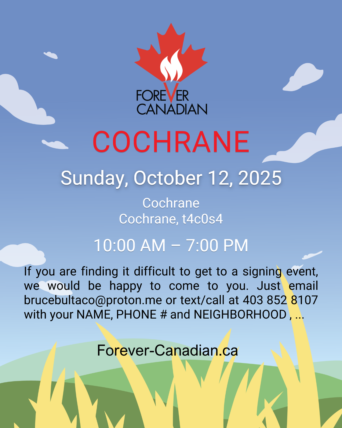 Graphic for Sun, Oct 12, 10:00 a.m.